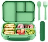 LuxusKollektion Lunchbox Brotdose 1200ml Kinder Bento Lunchbox Cyan mit Besteck