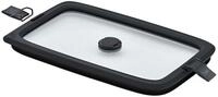 R&Ouml;SLE Frischhaltedeckel FLEXX 2GO Vakuumdeckel eckig mit Clips 23,2x14,5cm 1l