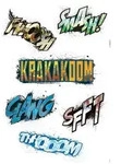 Komar Wandtattoo Avengers Sounds - Gr&ouml;&szlig;e 50 x 70 cm (6 St), selbstklebend,
