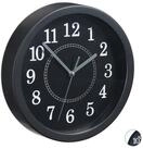 relaxdays Wanduhr rund 20cm (schwarz)
