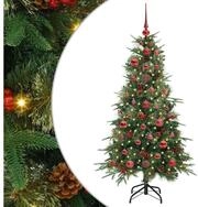 vidaXL K&uuml;nstlicher Weihnachtsbaum K&uuml;nstlicher klappbarer Weihnachtsbaum Gr&uuml;n...