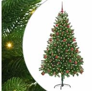 vidaXL K&uuml;nstlicher Weihnachtsbaum, Weihnachtsbaum mit 300 LEDs mit St&auml;nder...