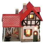 Wurm Dekoobjekt Lichthaus Teelicht Haus Schmiede Porzellan