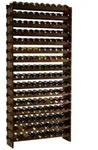 PROREGAL&reg; Weinregal NAVARRA aus Holz braun 103 cm x 219 cm x 28 cm