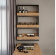 Vicco Weinregal Repose, Goldkraft Eiche/Anthrazit, 60 x 98 cm, 1-tlg....