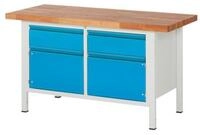 Stier Werkbank STIER H&ouml;henverstellbare Werkbank Premium mit 2 Schubladen und 2