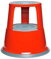 BRB-Lagertechnik Tritthocker Rollhocker aus Stahlblech, 3 Lenkrollen, H&ouml;he 430...