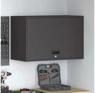 vidaXL H&auml;ngeschrank Wandschrank f&uuml;r die Garage mit Gasdrucklift-T&uuml;r Schwarz