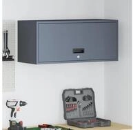 vidaXL H&auml;ngeschrank Wandschrank f&uuml;r die Garage mit Gasdrucklift-T&uuml;r Anthrazit