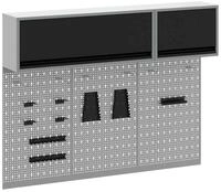 vidaXL Werkzeugschrank Werkzeugschrank-Set 5 stk. Schwarz Pulverbeschichteter...
