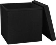 VCM Schuhbank Stoff Sitzthocker Boxas H. 38 x B. 38 x T. 38 cm