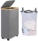 LuxusKollektion W&auml;schekorb W&auml;schekorb mit Rollen 75L Schmal Herausnehmbarer