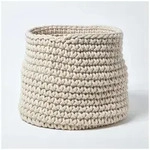 Homescapes Brotkorb Gestrickter Aufbewahrungskorb, 100% Baumwolle, Natur,42 x...