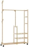 vidaXL Kleiderst&auml;nder Kleiderst&auml;nder mit Ablagen und Rollen 100x38x175,5 cm...