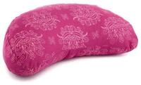 bodhi Halbmond-Kissen Design Meditationskissen YOGI MOND Lotus, berry