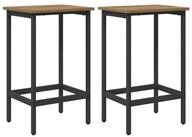 vidaXL Barhocker Barhocker 2 stk. Artisan-Eiche 40 x 32 x 64 cm Holzwerkstoff...