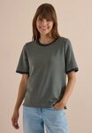 CECIL T-Shirt aus elastischem Materialmix