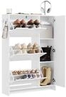 SoBuy Schuhschrank FSR220, Schuhkipper Schmal 24cm, Klappschrank 12 Paar Schuhe