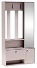 Masseno Garderobenschrank SETA 100 x 190 cm Flurm&ouml;bel mit Spiegel und 3 T&uuml;ren