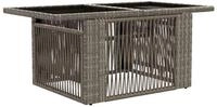 vidaXL Gartentisch Garten Lifting Up Tisch Grau 100 x 55 x 37 cm (1-St)
