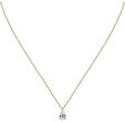 FAVS Collier FAVS Damen-Kette 375er Gelbgold Zirkonia