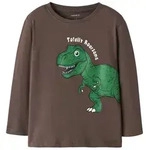 Name It Langarmshirt NMMNEDIN LS NREG TOP BOX PB Baumwolle, regular fit