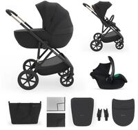 Kinderkraft Kombi-Kinderwagen PRIME 3 3in1, (Set), inkl. Babyschale MINK