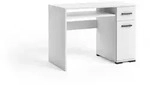 Masseno Schreibtisch ALBANO 105 x 75 cm mit 1 Schubladen und 1 T&uuml;ren Wei&szlig;...