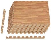 vidaXL Bodenmatte Fu&szlig;matten 6 stk. Holz 2,16 m&sup2; EVA-Schaum (6-St)