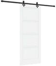 vidaXL Zimmert&uuml;r 83 x 202 cm Schiebet&uuml;r ORKDAL Wei&szlig; 83x202 cm Massives...