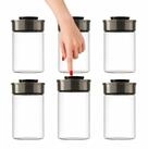 BURI Vorratsglas 6x Vakuum Vorratsglas Glas 1000ml Vorratsgl&auml;ser Vakuumdeckel