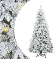 vidaXL K&uuml;nstlicher Weihnachtsbaum K&uuml;nstlicher klappbarer Weihnachtsbaum Wei&szlig;...