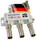 TronicXL SAT-Verteiler 3fach Verteiler Sat TV Kabel Antennenverteiler Kabelfernsehen