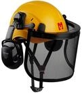 Mustbau Schutzhelm, Arbeitshelm Set mit Ohrsch&uuml;tzer und Netzvisier