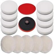 vidaXL Poliermaschine 14-tlg. Polierschwamm-Set 180 mm