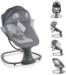 Moni Babywippe Axel 3 in1, Bluetooth, 5 Schaukelgeschwindigkeiten, Moskitonetz,