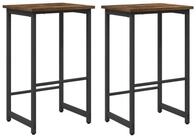 vidaXL Barhocker Barhocker 2 stk. Raucheiche 40 x 32 x 74 cm Holzwerkstoff (2...