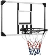 vidaXL Basketballkorb, Transparent 90x60x2,5 cm Polycarbonat