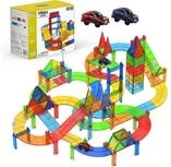 Olvy Olvy Magnetische Bausteine Montessori Spielzeug Magnetspielbausteine, (126...