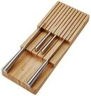 SO-TECH&reg; Besteckeinsatz Bambus Messereinsatz f&uuml;r Besteckkasten ORGA-BOX 3,...