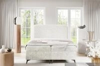 Fun M&ouml;bel Boxbett Bett Schlafzimmerbett TRIANA PREMIUM in Chenillestoff Trenza...