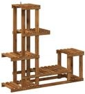 vidaXL Pflanzentreppe 93,5 x 25 x 91,5 cm Blumentreppe Pflanzenst&auml;nder Natur