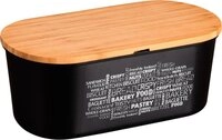 KESPER&reg; Brotkasten Brotbox mit Bambus-Schneidebrett 34 x 14 x 18 cm, (1-tlg)