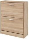 en.casa Schuhschrank &raquo;Sykkylven&laquo; Schuhkipper mit 2 Klappen 81 x 63 x 24 cm