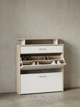 KADIMA DESIGN Schuhschrank Schuhkipper, Viel Stauraum mit Schublade, Sonoma...
