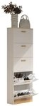 VCM Schuhschrank Schuhkommode Halom H. 170 x B. 59 x T. 22 cm