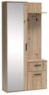 Masseno Garderobenschrank RAMO 97 x 195 cm Flurm&ouml;bel mit Spiegel und 2 T&uuml;ren...