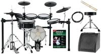 XDrum E-Drum DD-650 Mesh E-Drum Kit - mit echter HiHat - Kick-Pad aus Holz,...
