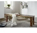 Massivmoebel24 Bank NATURE OF SPIRIT (Bank Altholz 140x40x45 mehrfarbig lackiert