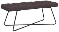 vidaXL Sitzbank Bank mit Knopfheftung Dunkelbraun 110 x 40 x 46 cm Stoff (1-St)